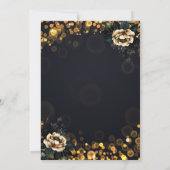 Invitation Roses noires points retraite (Dos)
