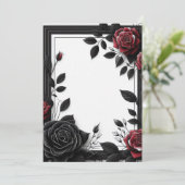 Invitation Roses Noires & Rouges (Debout devant)