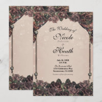 Roses Pailletées au parfum Mauve Mariage d'Automne