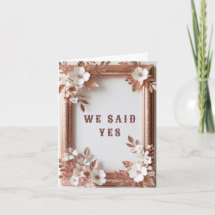 Invitation 💍 Roses Péches Or Décoration de Mariage de Printe