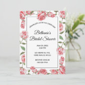 Invitation Roses & Romance : Une fête de la Fête des mariées (Debout devant)