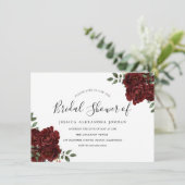 Invitation Roses romantiques de Bourgogne (Debout devant)