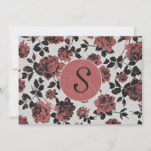 Invitation Roses romantiques russes (Dos)