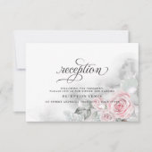 Invitation Roses rose chatoyantes BarefootBride™ (Devant)