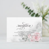 Invitation Roses rose chatoyantes BarefootBride™ (Debout devant)