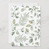 Invitation Roses rose et blanc mauve Fête des mariées florale (Dos)