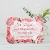 Invitation Roses roses (Debout devant)