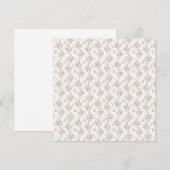 Invitation Roses roses (Devant / Derrière)