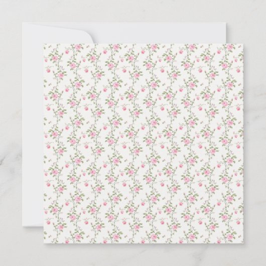 Invitation Roses roses (Devant)