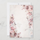 Invitation Roses roses blanches 40e anniversaire (Dos)