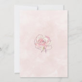 Invitation Roses roses blanches jardin intérieur (Dos)