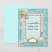 Invitation Roses roses de Versailles (Devant / Derrière)