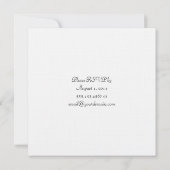 Invitation Roses roses et Mariage de poste Tassel (Dos)