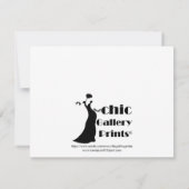 Invitation Roses roses et vertes (Dos)