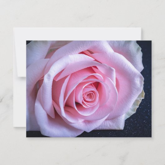 Invitation Roses roses et verts (Devant)