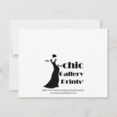 Invitation Roses roses et verts (Dos)