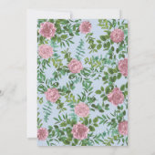 Invitation Roses roses Jardin Printemps Mariage (Dos)