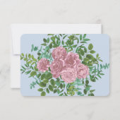 Invitation Roses roses Jardin Printemps Mariage (Dos)