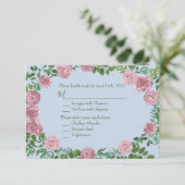 Invitation Roses roses Jardin Printemps Mariage (Debout devant)
