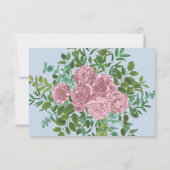 Invitation Roses roses Jardin Printemps Mariage (Dos)