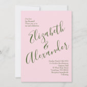 Invitation Roses roses Jardin Printemps Mariage (Devant)