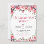 Invitation Roses roses modernes Floral Mothers Day Brunch (Devant)