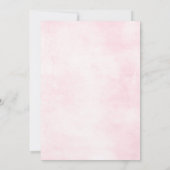 Invitation Roses roses rose poussiéreuses Mariage floral mi-é (Dos)