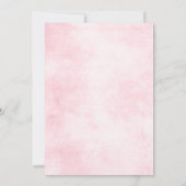 Invitation Roses roses rose poussiéreuses Mariage floral mi-é (Dos)