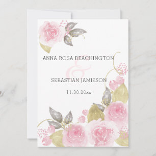Invitation *~* Roses roses roses AR12 PHOTO QR - Mariage flor