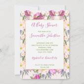 Invitation Roses roses roses Baby shower Floral (Devant)