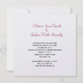 Invitation Roses Roses Roses Callas Buds Après La Célébration (Dos)