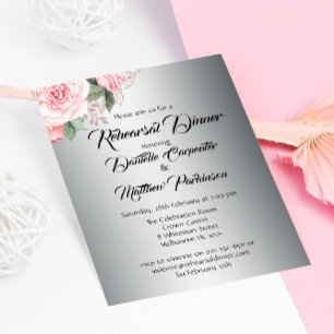 Invitation Roses roses roses Chic-Shabby sur la répétition Ma