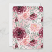 Invitation Roses roses roses de Bourgogne Roses Roses Roses R (Dos)