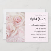 Invitation Roses Roses Roses & Élégant Dentelle - Mariage (Devant)