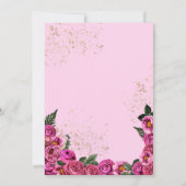 Invitation Roses roses roses élégantes Fiesta Floral Quinceañ (Dos)