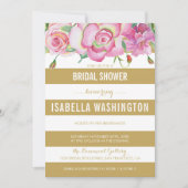 Invitation Roses roses roses et Fêtes de l'mariée blanches d' (Devant)