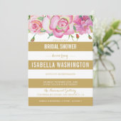 Invitation Roses roses roses et Fêtes de l'mariée blanches d' (Debout devant)