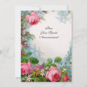 Invitation ROSES ROSES ROSES ET JASMINES Champagne blanc Méta (Dos)