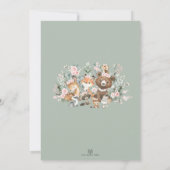 Invitation Roses roses roses Eucalyptus Baby shower des anima (Dos)