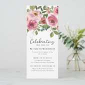 Invitation Roses roses roses florales Evite numérique (Debout devant)