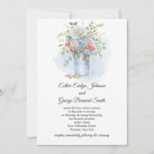 Invitation Roses roses roses Poppies Fleurs bleues Bouquet Ma (Devant)