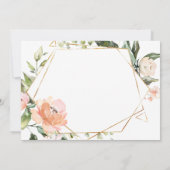 Invitation Roses roses roses roses d'abricot d'apricot d'apri (Dos)