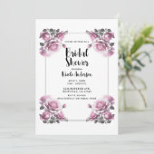 Invitation Roses Roses Roses Roses de couleur rose clair déli (Debout devant)