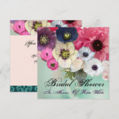 INVITATION ROSES ROSES ROSES ROSES ET FÊTE DES MARIÉES FLEURS (Devant / Derrière)