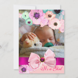INVITATION ROSES ROSES ROSES ROSES ET MODÈLE PHOTO BABY SHOWE
