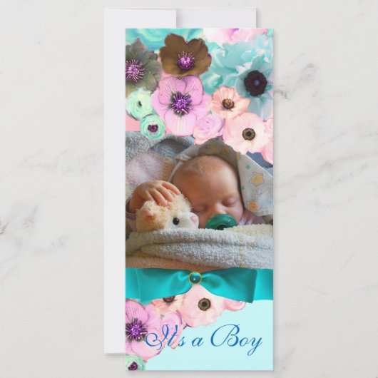 INVITATION ROSES ROSES ROSES ROSES ET MONOGRAMME MODÈLE PHOTO (Devant)