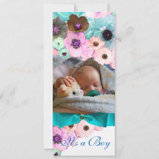 INVITATION ROSES ROSES ROSES ROSES ET MONOGRAMME MODÈLE PHOTO (Devant)