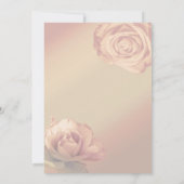 Invitation Roses roses roses roses Peachy Élégant Mariage flo (Dos)