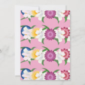 Invitation Roses roses roses roses rose pâle 40e anniversaire (Dos)