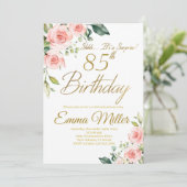 Invitation Roses Roses Roses Roses Roses 85e anniversaire (Debout devant)